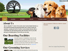 Tablet Screenshot of countryestatekennels.com